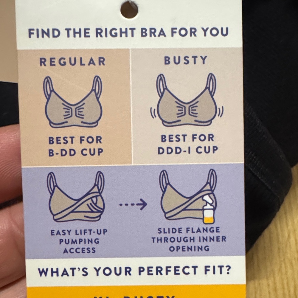 Kindred Bravely NWT Black XL busty nursing bra 38DDD 40DDD to I bust NEW - Picture 5 of 10